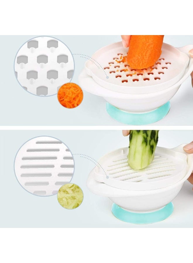 Matyz Versatile Baby Food Maker Set - Toddler Food Mills with Mash Bowl, Hand Masher, Citrus Juicer, Grater - Making Homemade Baby Food - Fruits and Vegetables Masher - BPA Free (Mint Green) - Image 5